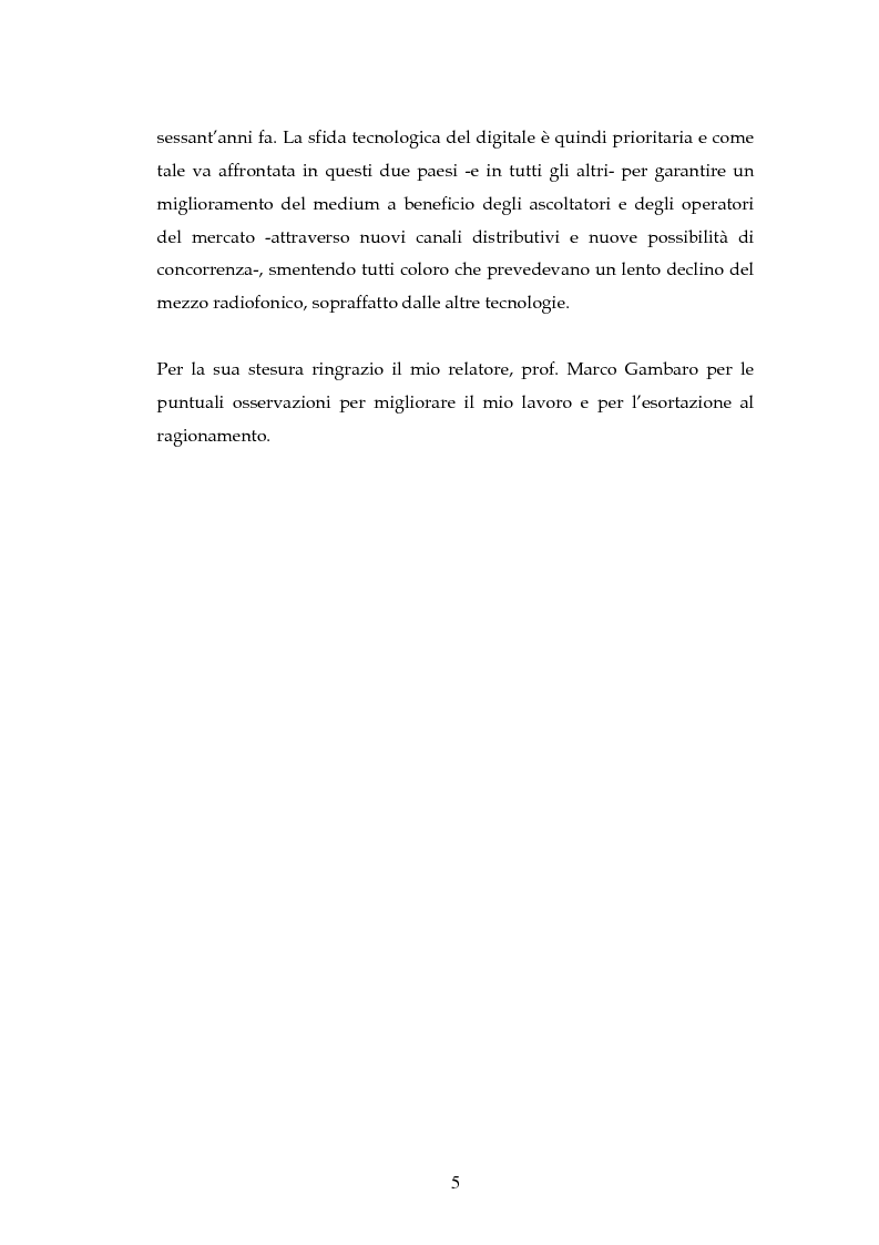 Anteprima della tesi: La radio in Europa: dinamiche del settore in Francia e in Gran Bretagna, Pagina 3