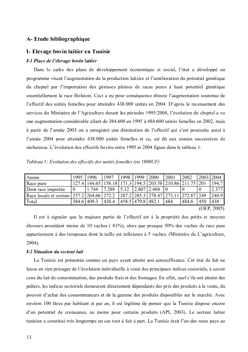 Anteprima della tesi: Evaluation de la durabilité des exploitations laitières dans le gouvernorat de Nabeul, Pagina 2
