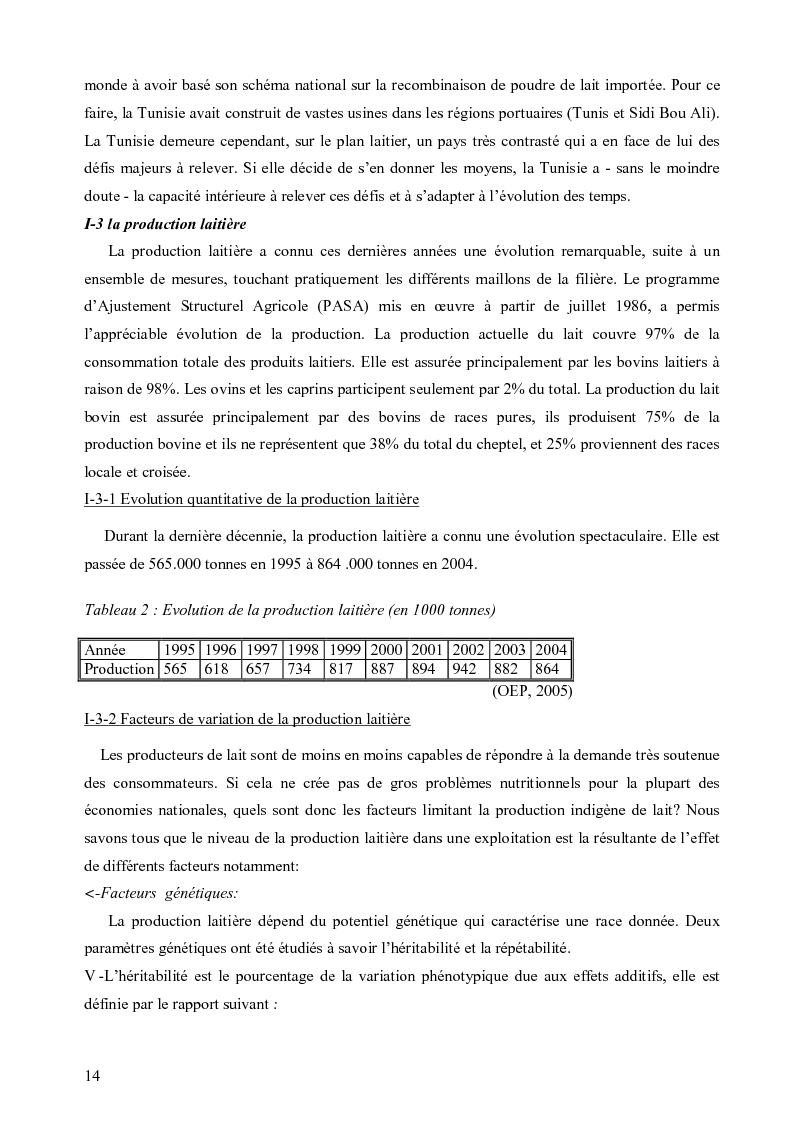 Anteprima della tesi: Evaluation de la durabilité des exploitations laitières dans le gouvernorat de Nabeul, Pagina 3