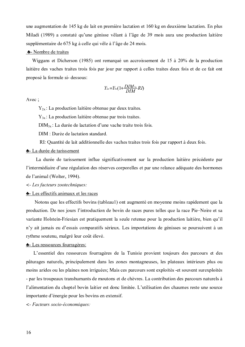 Anteprima della tesi: Evaluation de la durabilité des exploitations laitières dans le gouvernorat de Nabeul, Pagina 5