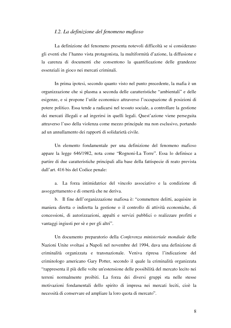 Anteprima della tesi: La mafia nel mercato sanitario, Pagina 6