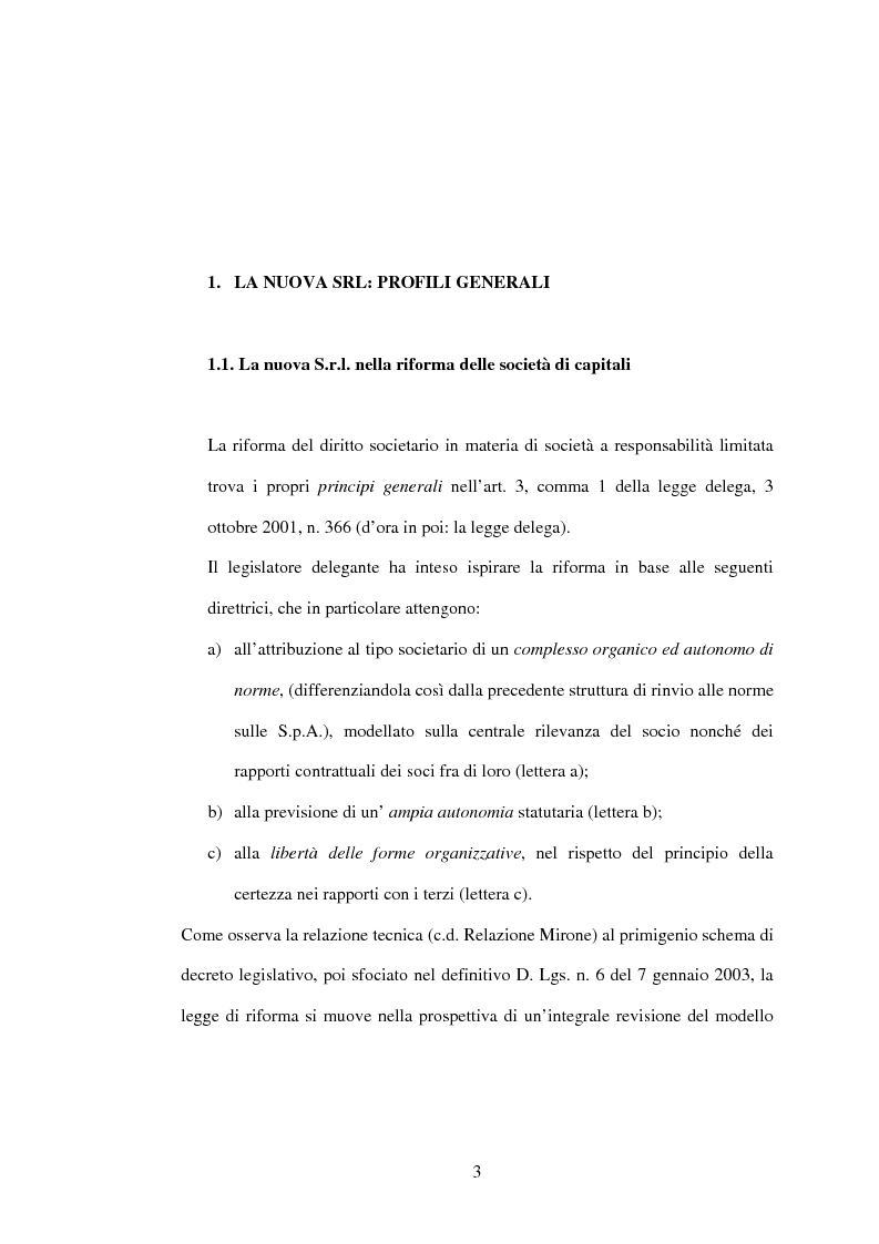 Anteprima della tesi: Il recesso dalla Srl, Pagina 3