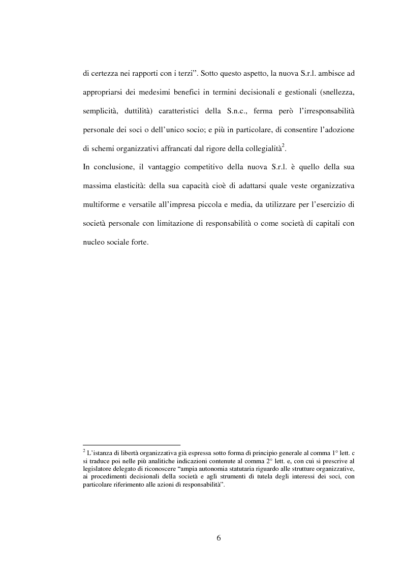 Anteprima della tesi: Il recesso dalla Srl, Pagina 6
