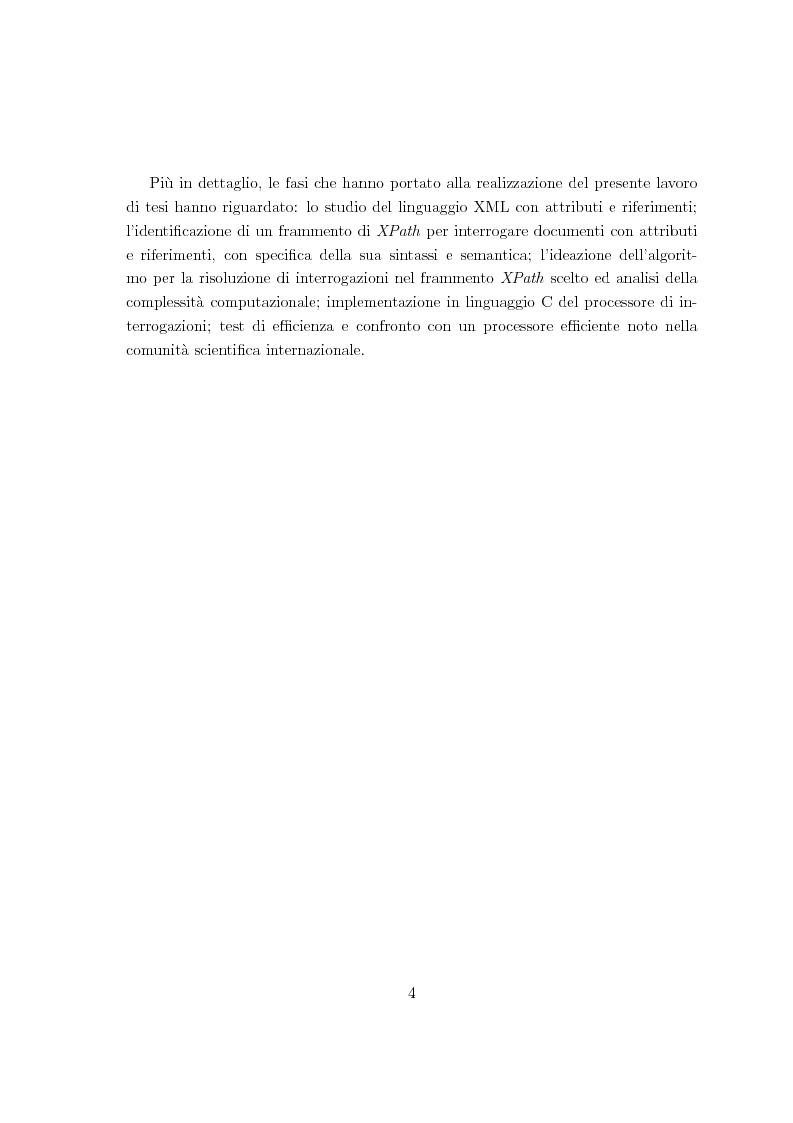Anteprima della tesi: Risoluzione efficiente di interrogazioni XPath su documenti XML con attributi e riferimenti, Pagina 2