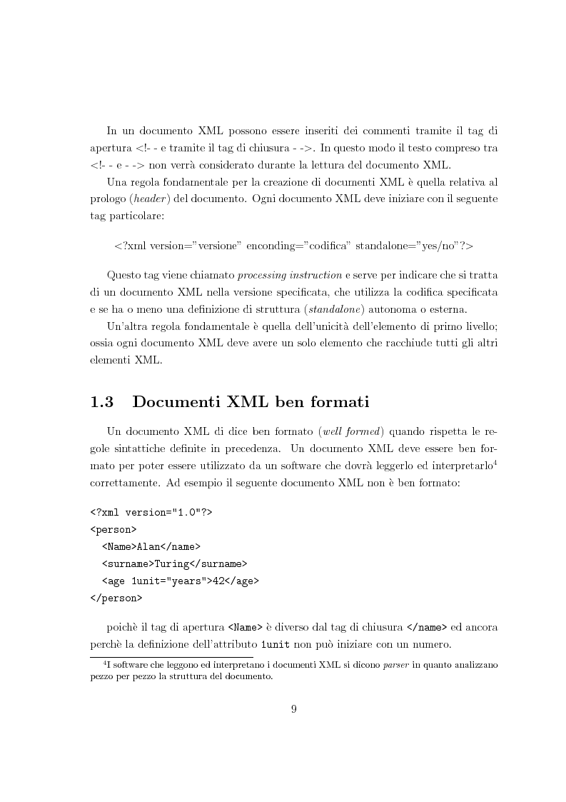 Anteprima della tesi: Risoluzione efficiente di interrogazioni XPath su documenti XML con attributi e riferimenti, Pagina 7