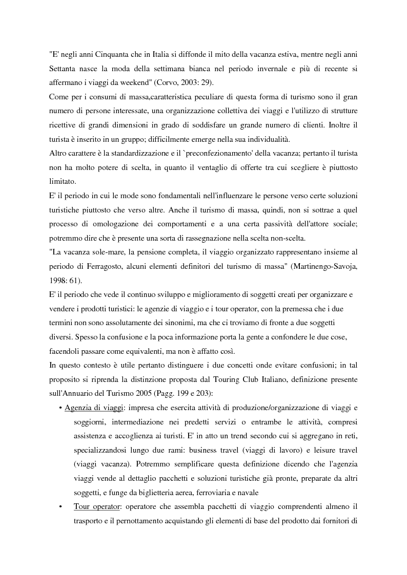 Anteprima della tesi: Evoluzione del turismo e fenomeno turistico nell'epoca della globalizzazione, con particolare attenzione agli stili turistici dei giovani, Pagina 6