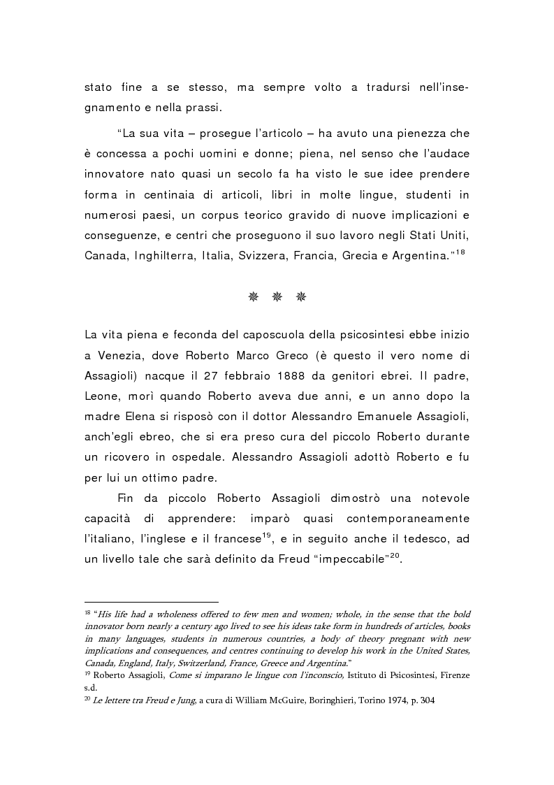 Anteprima della tesi: Oltre il viola. La psicosintesi, strumento pedagogico del nostro tempo, Pagina 9