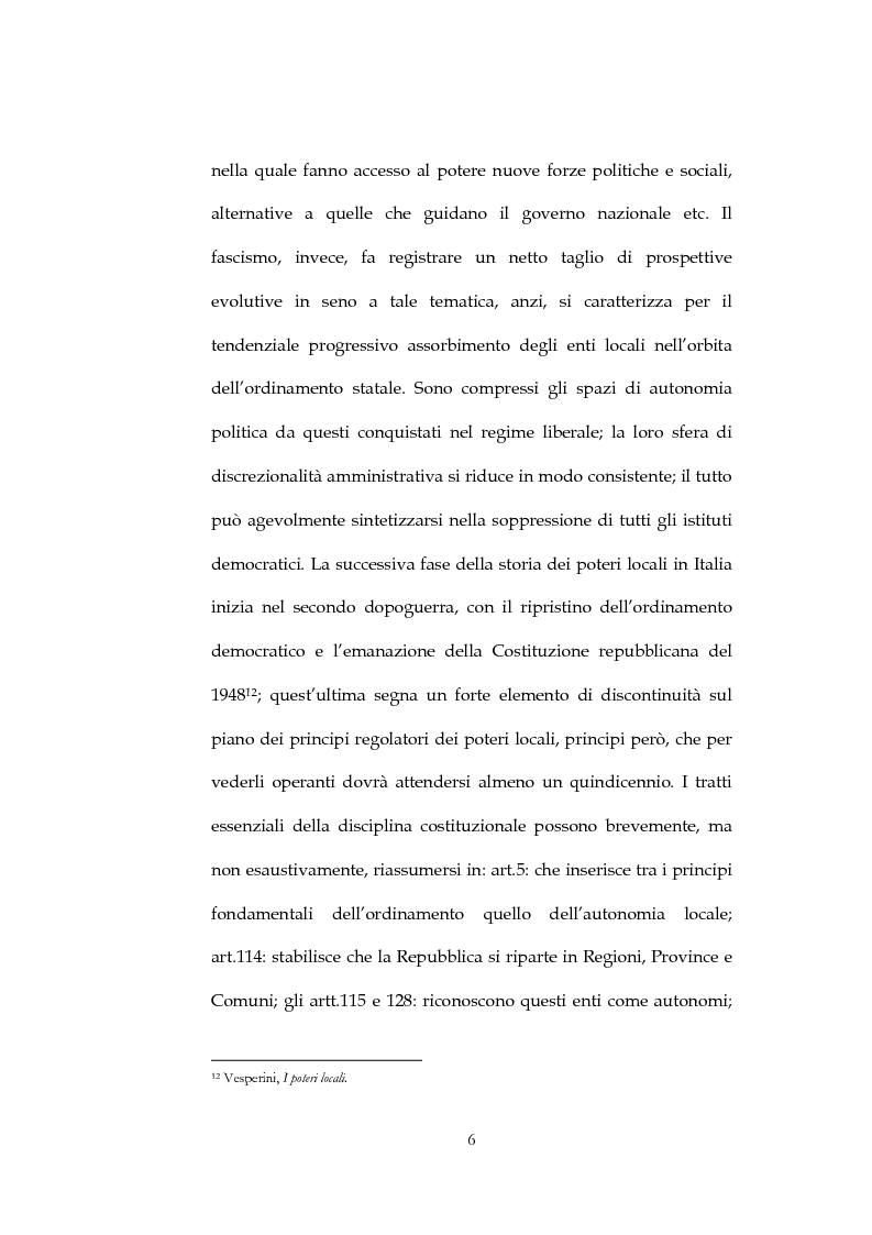 Anteprima della tesi: Il sistema di governo locale, Pagina 6