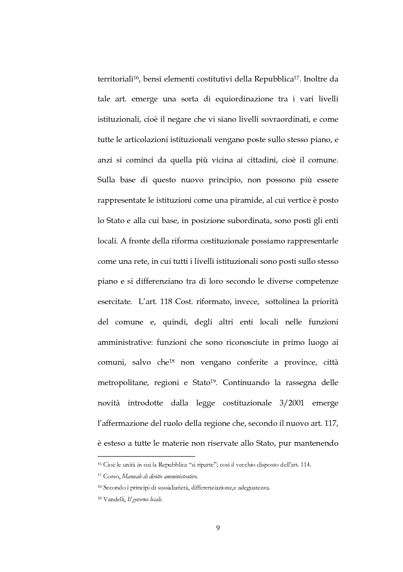 Anteprima della tesi: Il sistema di governo locale, Pagina 9