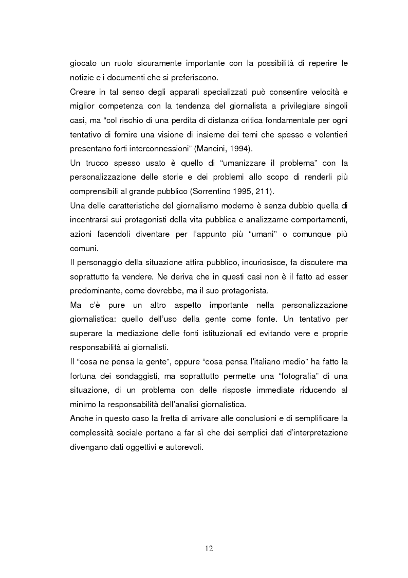 Anteprima della tesi: La costruzione della notizia: il caso Sky sport, Pagina 12