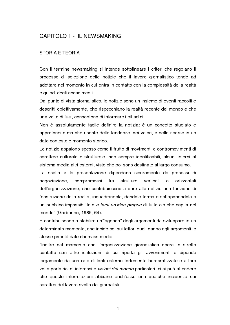 Anteprima della tesi: La costruzione della notizia: il caso Sky sport, Pagina 4