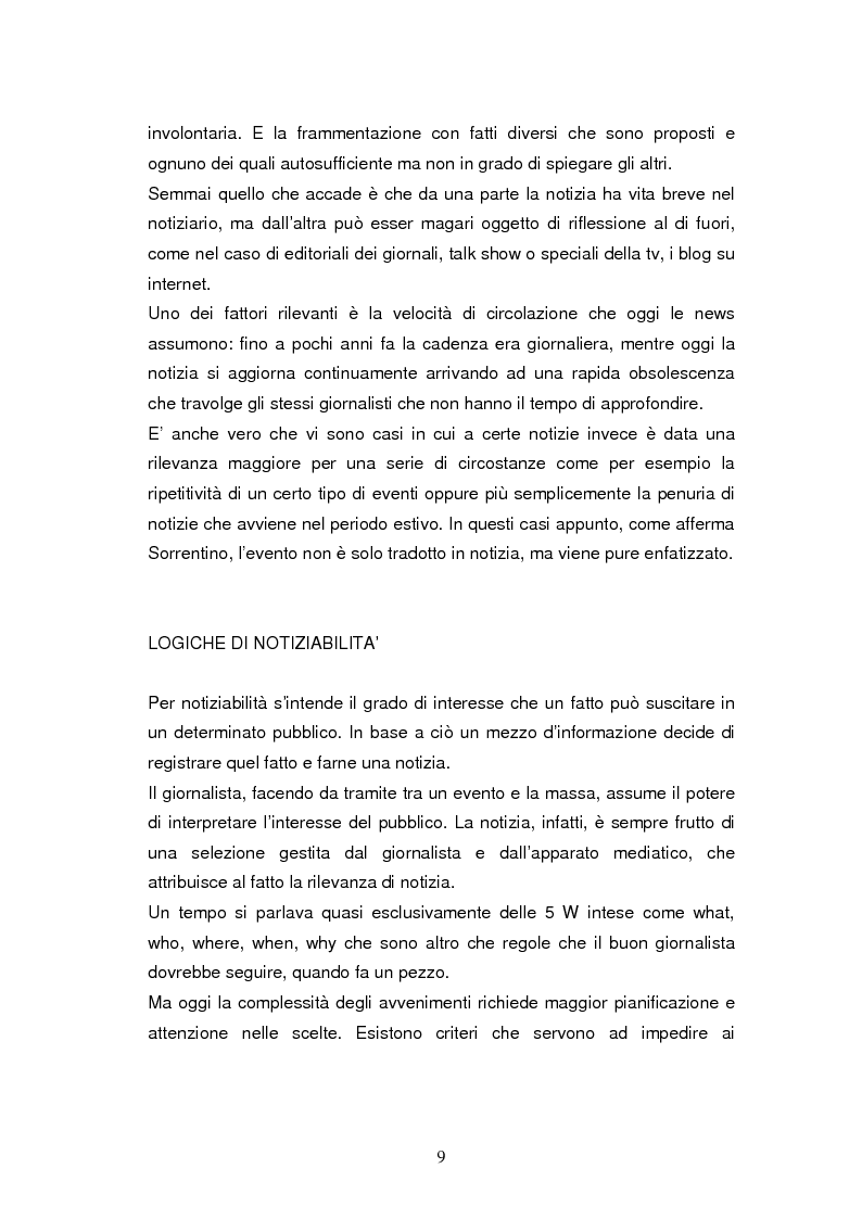 Anteprima della tesi: La costruzione della notizia: il caso Sky sport, Pagina 9