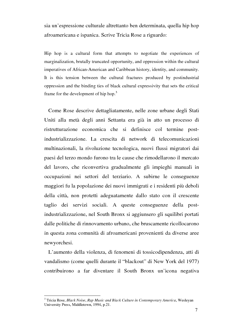 Anteprima della tesi: ''Blood of a Slave, Heart of a King'': la rilevanza poetica della rap music nel contesto americano contemporaneo, Pagina 5