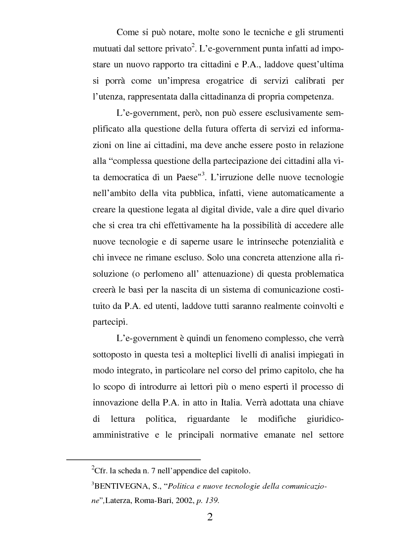 Anteprima della tesi: Il ruolo dell'usabilità nella progettazione dei servizi di e-government, Pagina 2