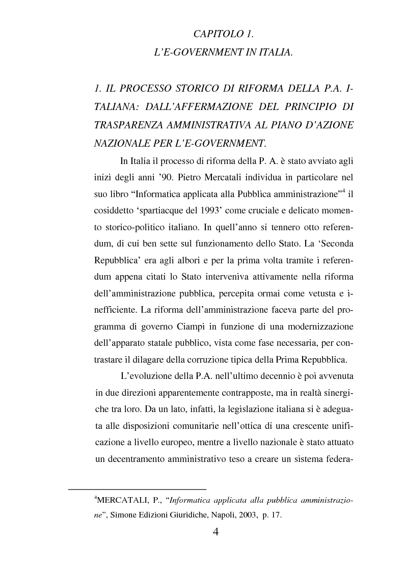 Anteprima della tesi: Il ruolo dell'usabilità nella progettazione dei servizi di e-government, Pagina 4