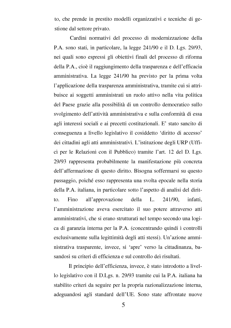Anteprima della tesi: Il ruolo dell'usabilità nella progettazione dei servizi di e-government, Pagina 5
