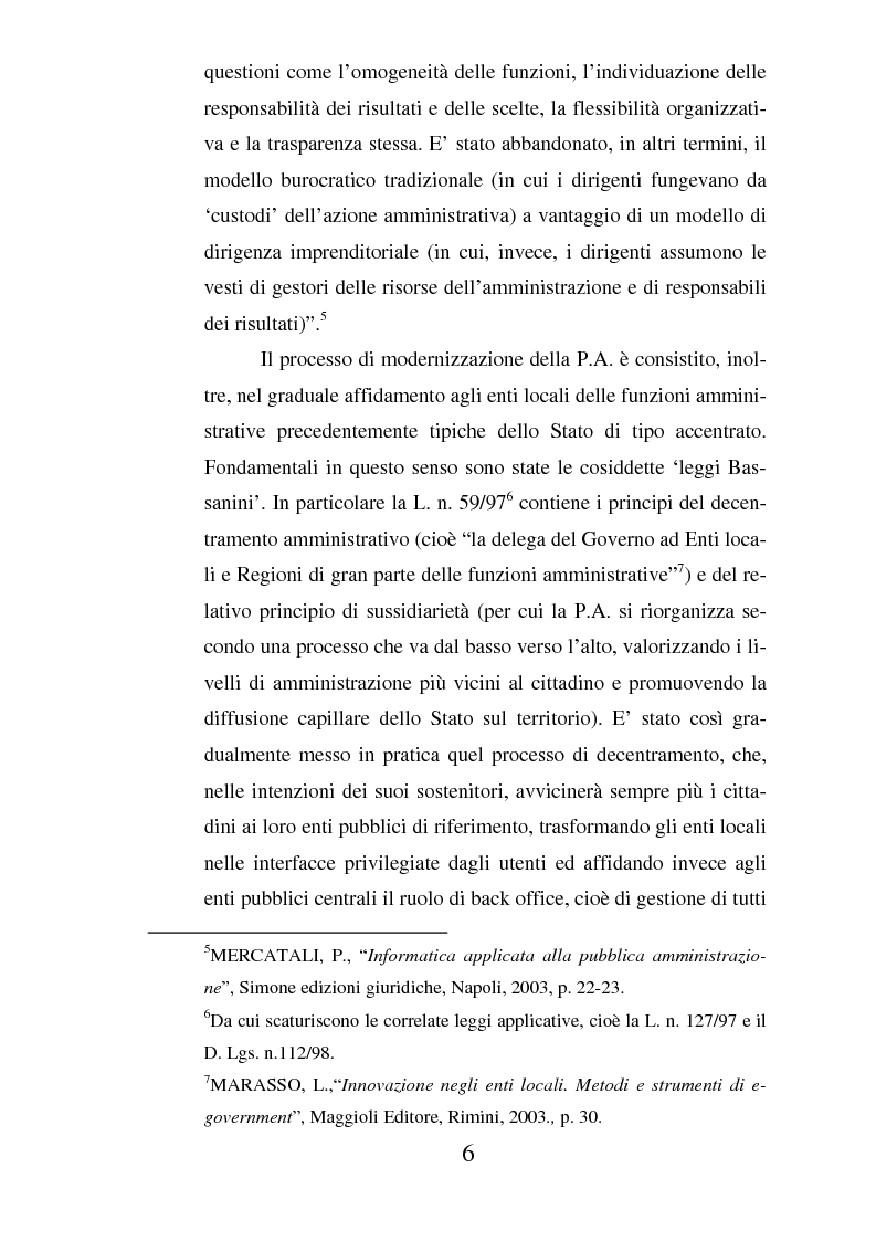 Anteprima della tesi: Il ruolo dell'usabilità nella progettazione dei servizi di e-government, Pagina 6