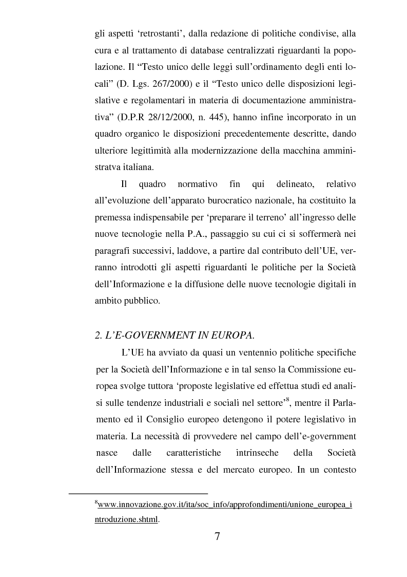 Anteprima della tesi: Il ruolo dell'usabilità nella progettazione dei servizi di e-government, Pagina 7