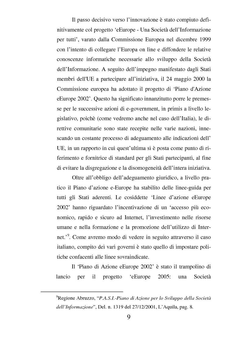Anteprima della tesi: Il ruolo dell'usabilità nella progettazione dei servizi di e-government, Pagina 9