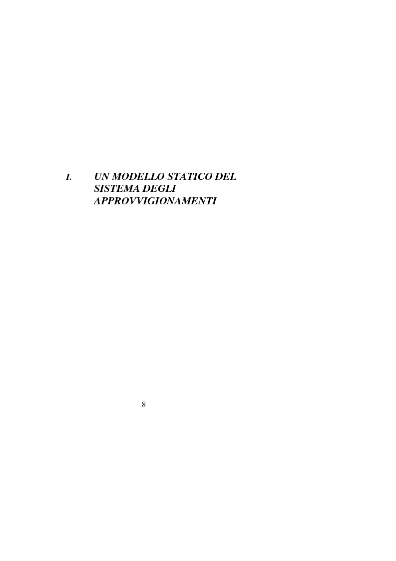 Anteprima della tesi: Gli approvvigionamenti nella Pubblica Amministrazione: alcuni aspetti organizzativi, Pagina 3