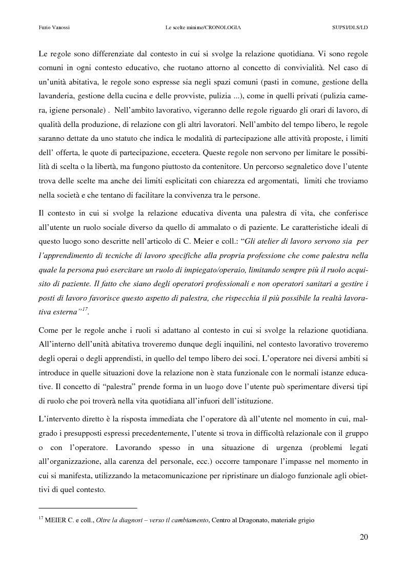 Anteprima della tesi: Le scelte minime, il colloquio in campo psicopedagogico, Pagina 15