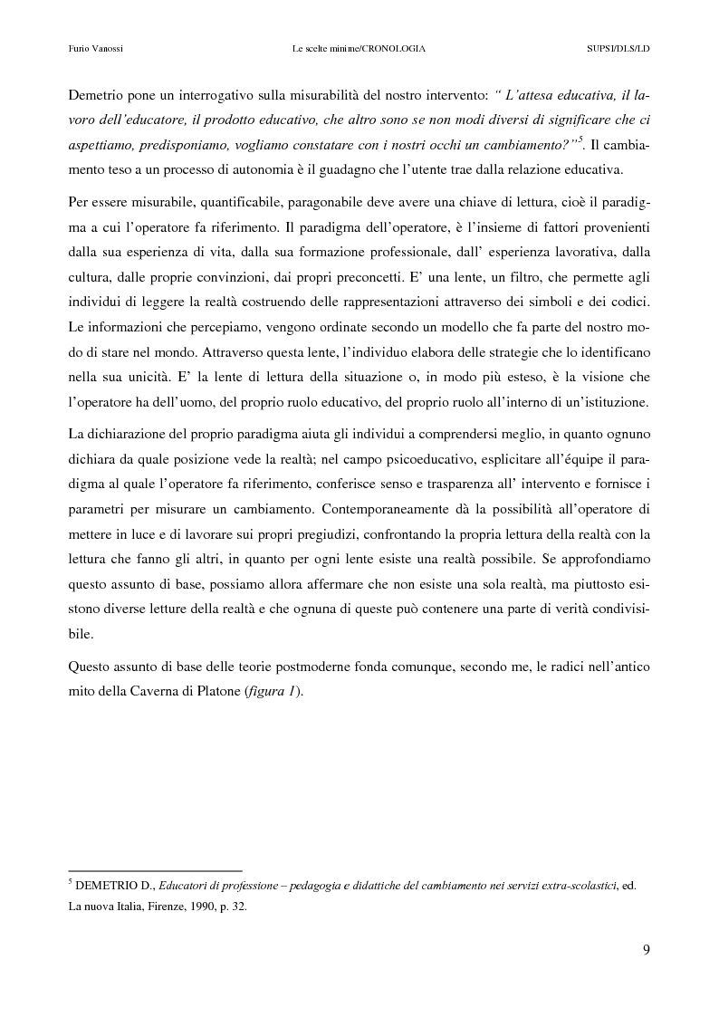 Anteprima della tesi: Le scelte minime, il colloquio in campo psicopedagogico, Pagina 4
