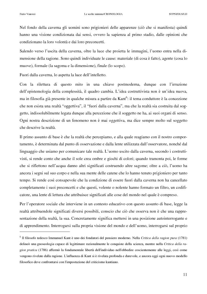 Anteprima della tesi: Le scelte minime, il colloquio in campo psicopedagogico, Pagina 6