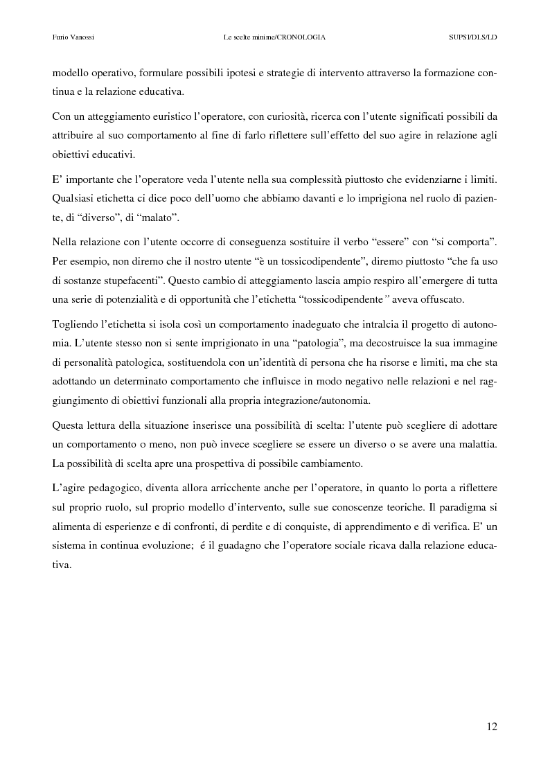 Anteprima della tesi: Le scelte minime, il colloquio in campo psicopedagogico, Pagina 7