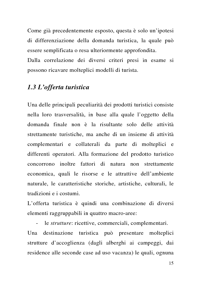 Anteprima della tesi: Enogastronomia e territorio nel fenomeno turistico, Pagina 9