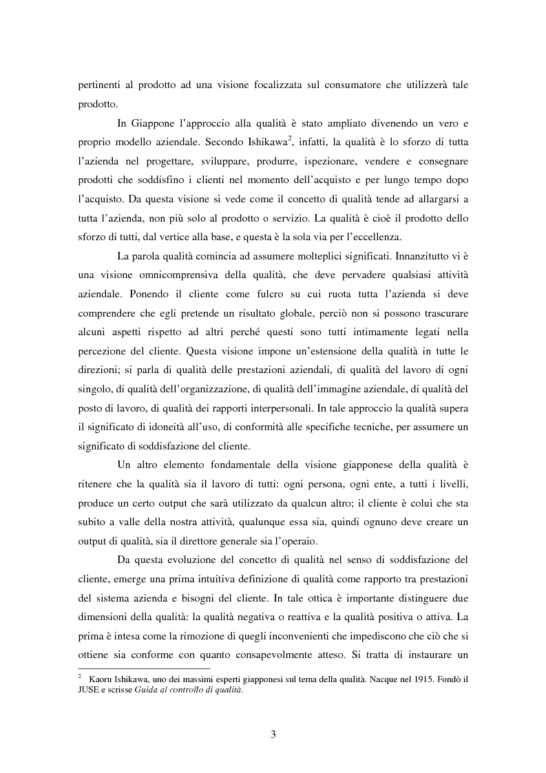 Anteprima della tesi: Certificazione del Sistema di Gestione per la Qualità: l'implementazione in Ferroli S.p.A., Pagina 6