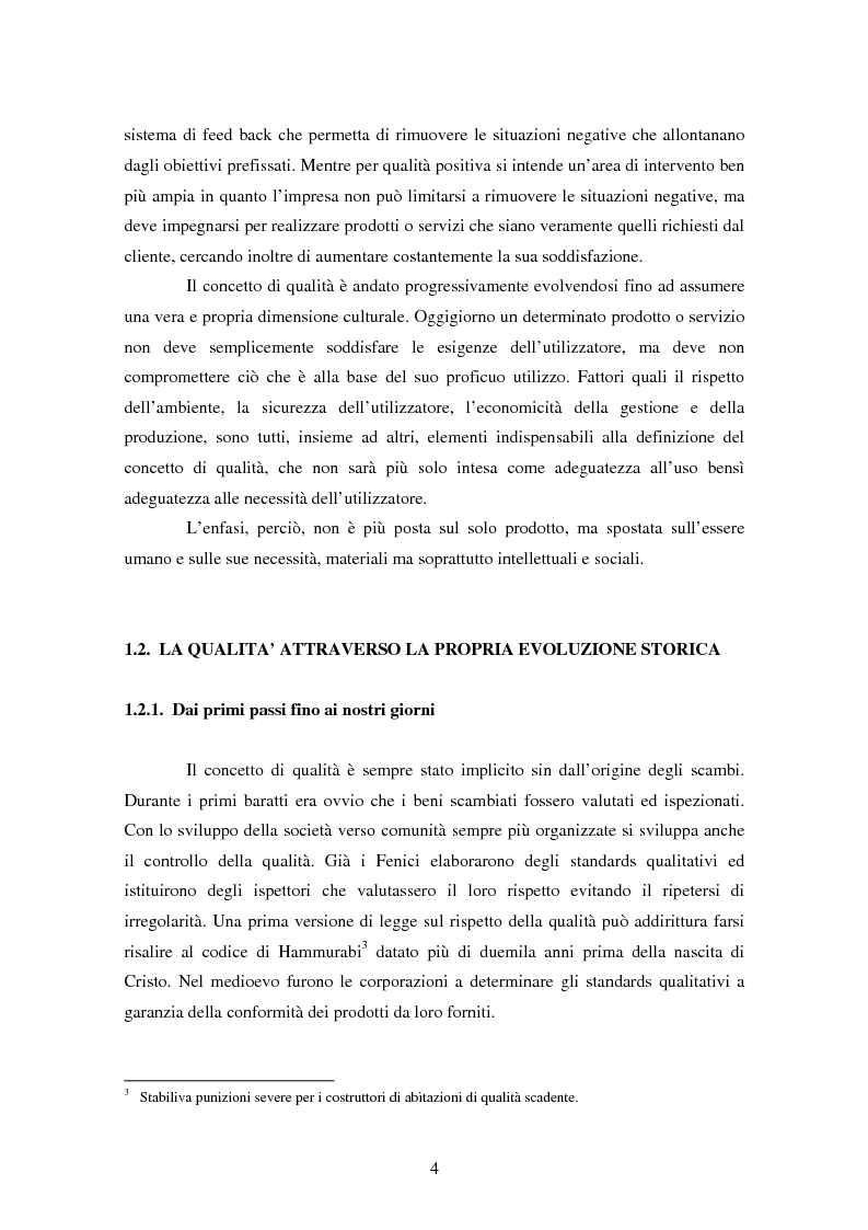 Anteprima della tesi: Certificazione del Sistema di Gestione per la Qualità: l'implementazione in Ferroli S.p.A., Pagina 7