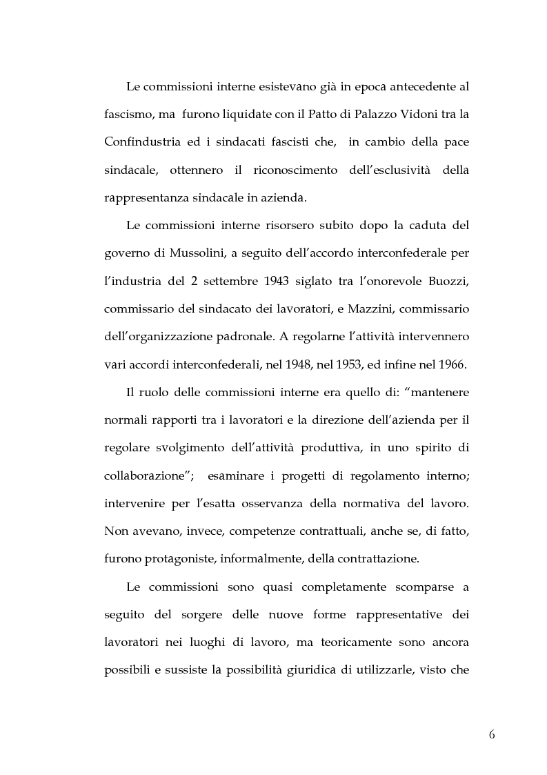 Anteprima della tesi: Le Rappresentanze Sindacali Unitarie nella Pubblica Amministrazione, Pagina 4