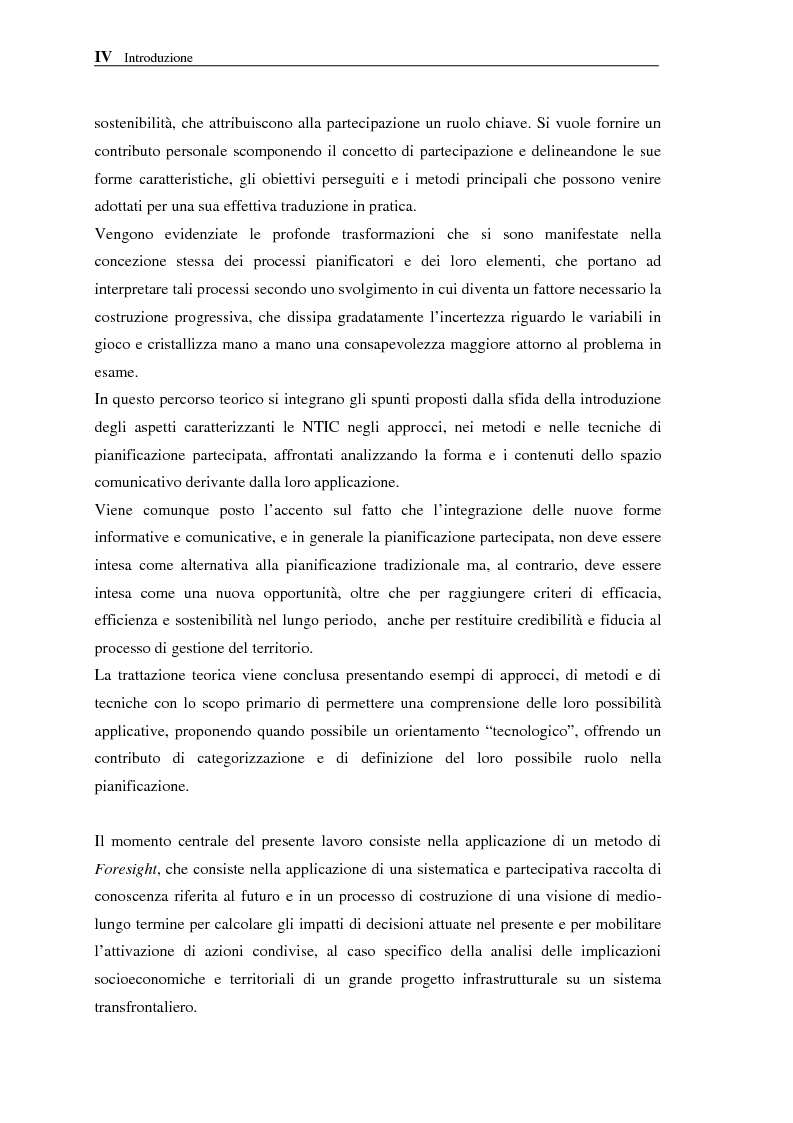 Anteprima della tesi: Le NTIC nella pianificazione partecipata. Applicazione di un metodo di Foresight alla pianificazione: progetto AlpTransit e regione insubrica., Pagina 3