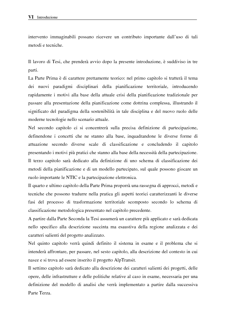Anteprima della tesi: Le NTIC nella pianificazione partecipata. Applicazione di un metodo di Foresight alla pianificazione: progetto AlpTransit e regione insubrica., Pagina 5