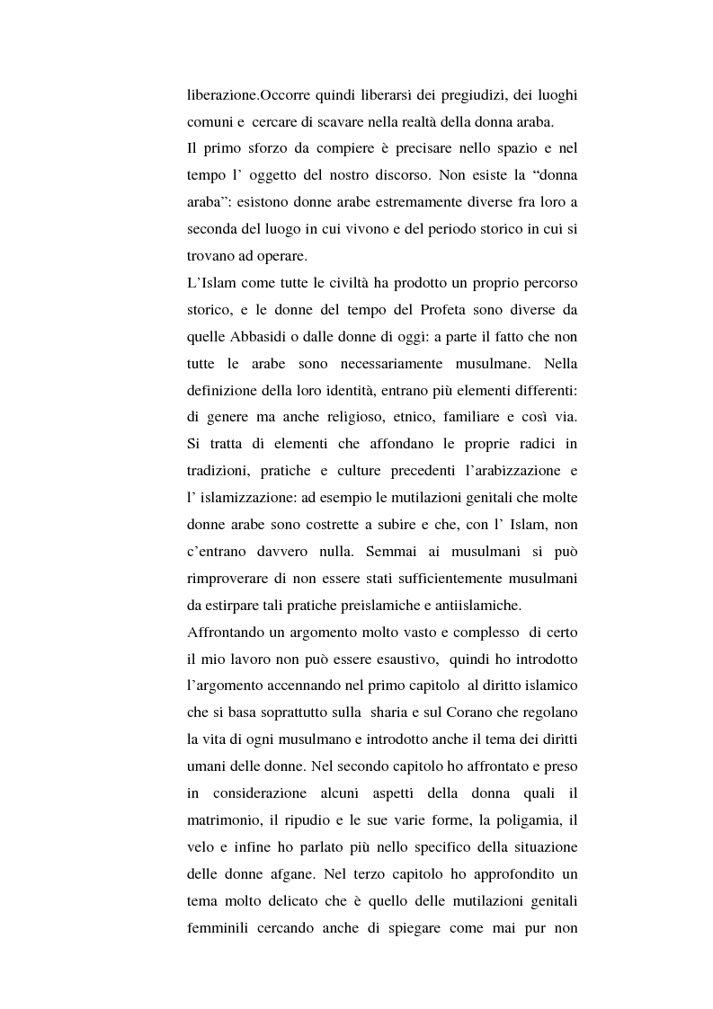 Anteprima della tesi: I diritti delle donne islamiche, Pagina 4