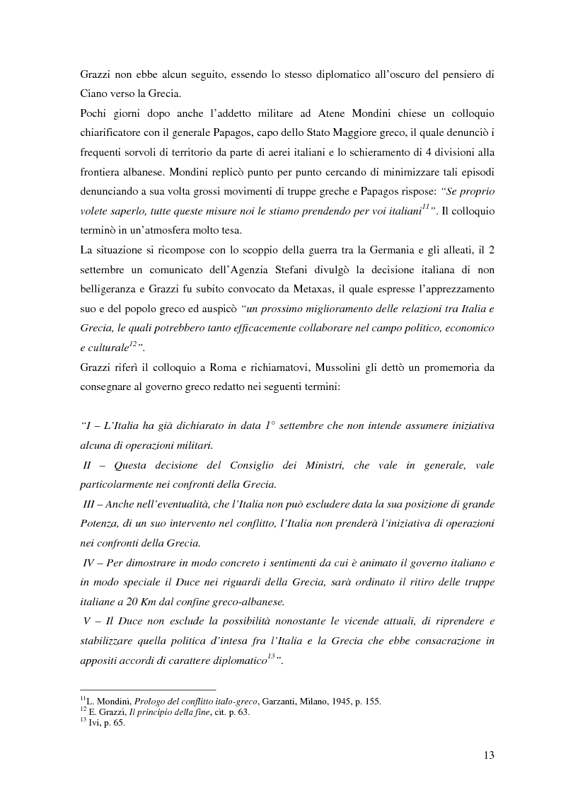 Anteprima della tesi: Soldati, generali e gerarchi nella campagna di Grecia. Aspetti e tematiche di una guerra vista da prospettive differenti, Pagina 12