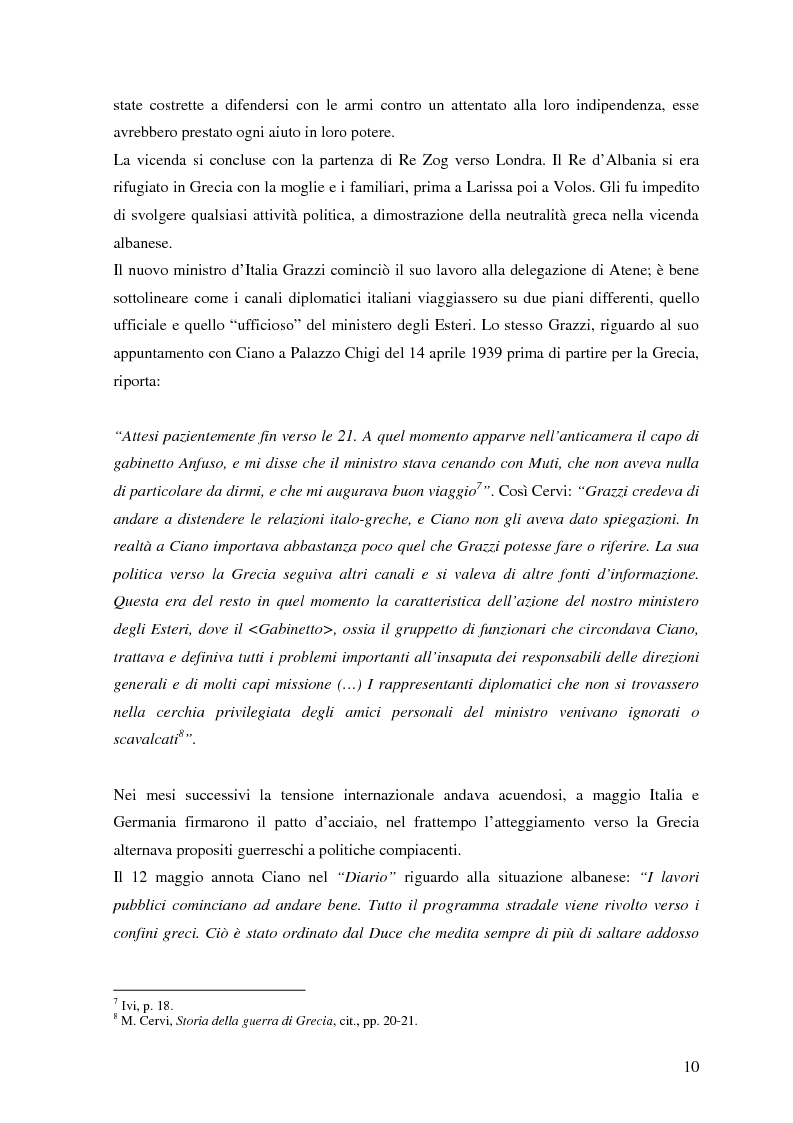 Anteprima della tesi: Soldati, generali e gerarchi nella campagna di Grecia. Aspetti e tematiche di una guerra vista da prospettive differenti, Pagina 9