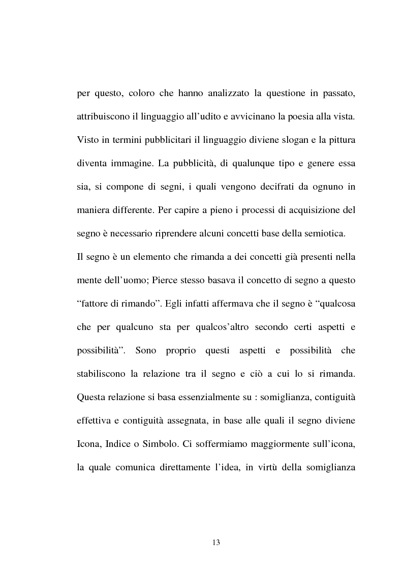 Anteprima della tesi: Pubblicità tra oralità e scrittura - Dall'immagine allo scritto fino a giungere all'immagine - Il caso Dolce e Gabbana, Pagina 10