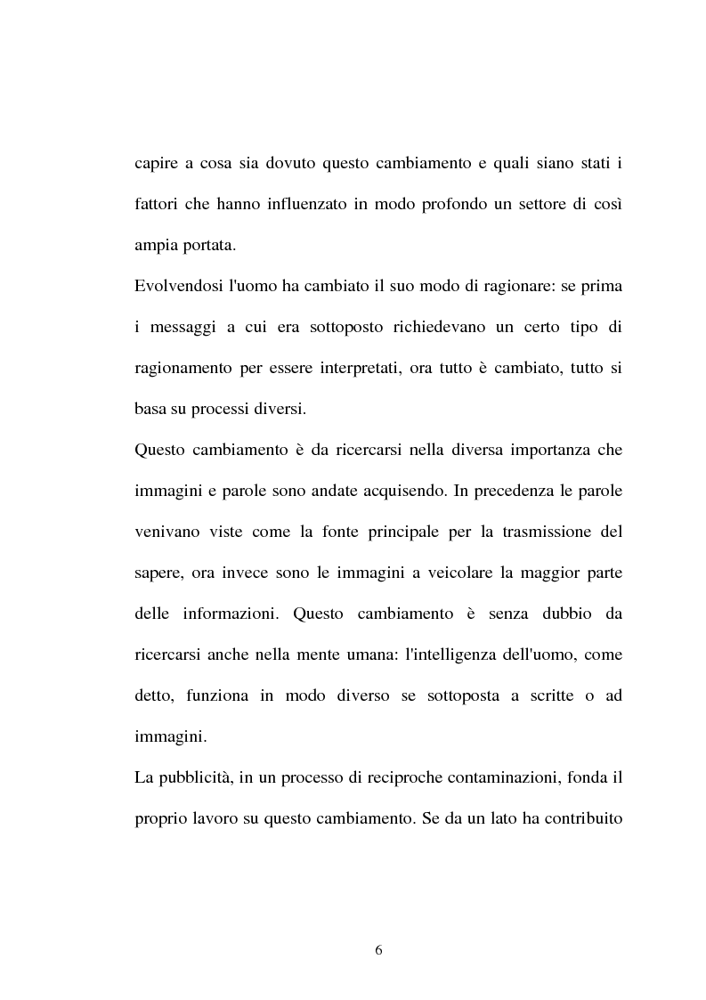 Anteprima della tesi: Pubblicità tra oralità e scrittura - Dall'immagine allo scritto fino a giungere all'immagine - Il caso Dolce e Gabbana, Pagina 3