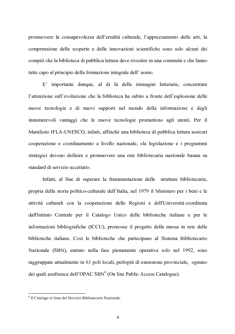 Anteprima della tesi: Le biblioteche scolastiche multimediali, Pagina 4
