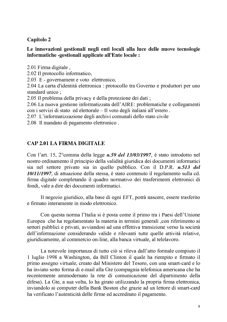 Anteprima della tesi: Innovazione e Qualità negli enti locali, Pagina 6