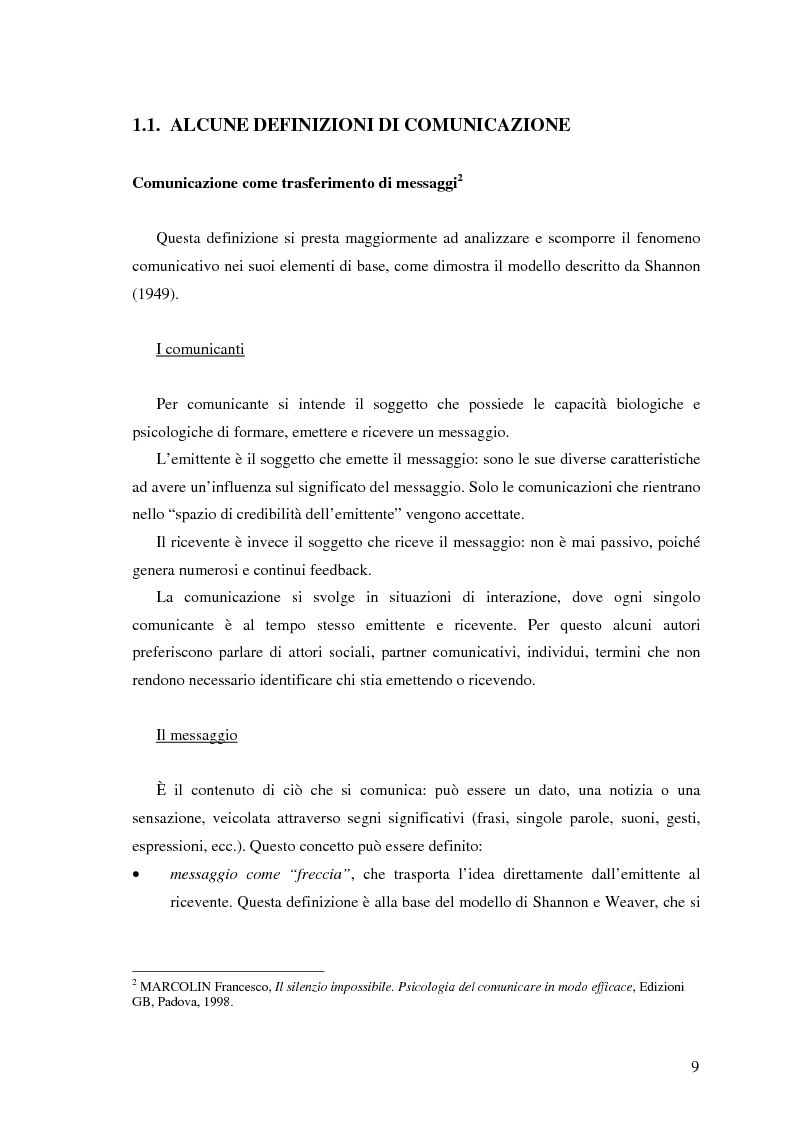 Anteprima della tesi: Il ruolo della comunicazione non verbale nel processo di selezione del personale. Il caso delle agenzie di lavoro interinale., Pagina 3