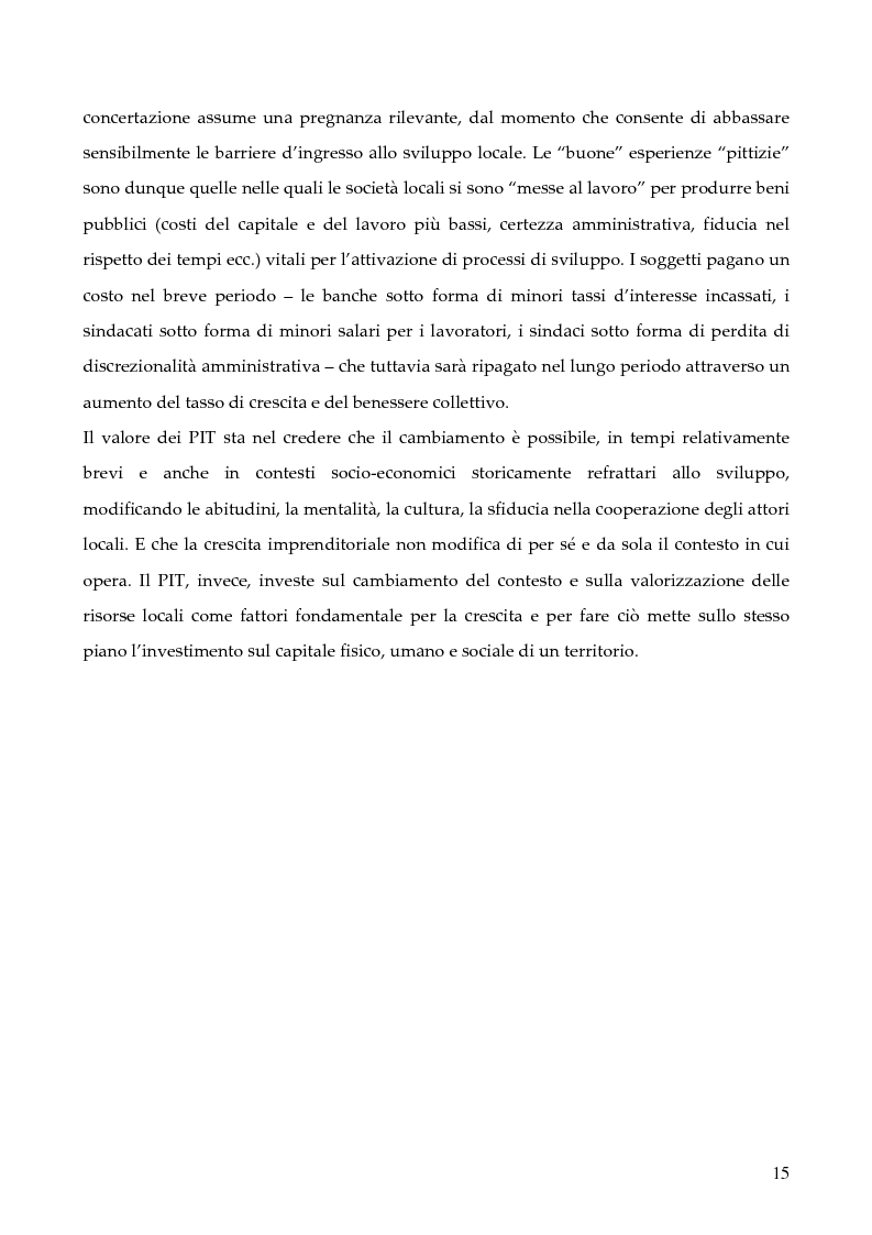 Anteprima della tesi: La programmazione dei Fondi strutturali 2000 - 2006: I "Progetti Integrati Territoriali", Pagina 15
