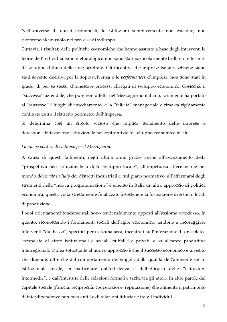 Anteprima della tesi: La programmazione dei Fondi strutturali 2000 - 2006: I "Progetti Integrati Territoriali", Pagina 8