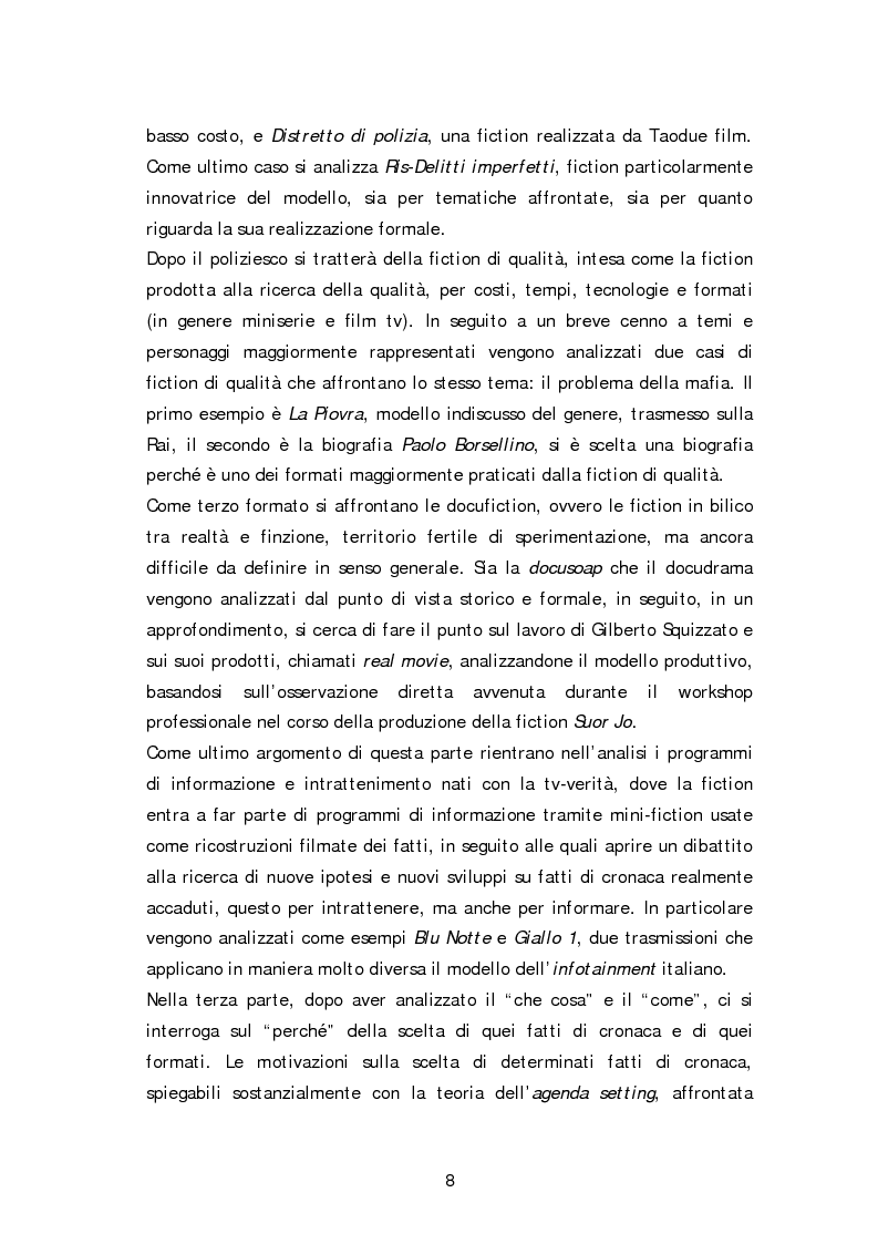 Anteprima della tesi: Dai fatti di cronaca al piccolo schermo: i temi della fiction televisiva, Pagina 3