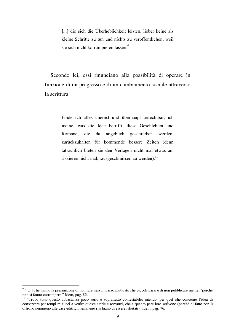 Anteprima della tesi: Brigitte Reimann e Christa Wolf: un epistolario, un'amicizia, Pagina 9