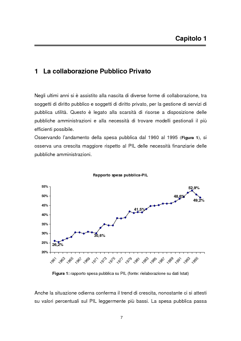 Anteprima della tesi: Forme di collaborazione pubblico-privato: un’analisi empirica sull’utilizzo del Project Finance nel settore sanitario italiano, Pagina 4
