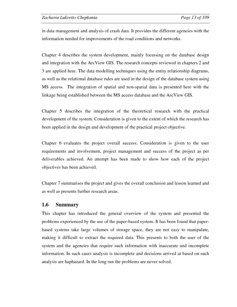 Anteprima della tesi: Geographic Information System-Based Integrated Road Crash Data System, Pagina 8
