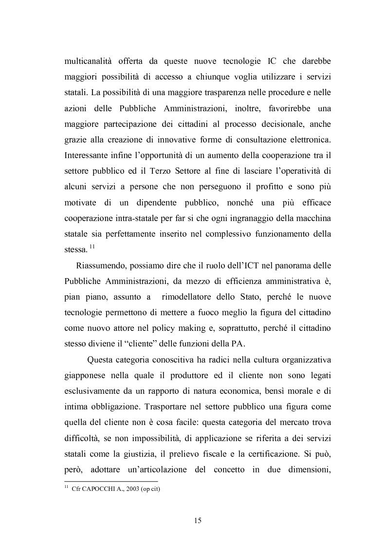 Anteprima della tesi: Il Comune italiano nell'Era dell'Informazione-I progetti di e-Government del Comune di Viterbo, Pagina 13