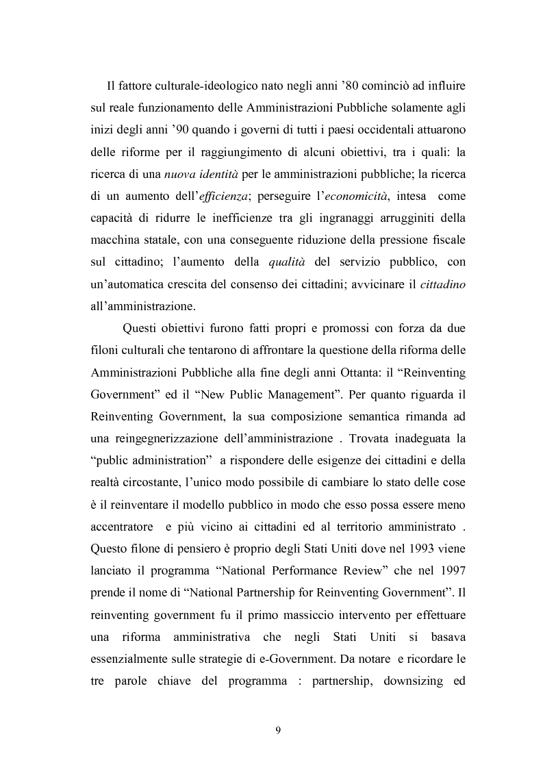 Anteprima della tesi: Il Comune italiano nell'Era dell'Informazione-I progetti di e-Government del Comune di Viterbo, Pagina 7